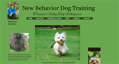 Desktop Screenshot of newbehaviordogtraining.com